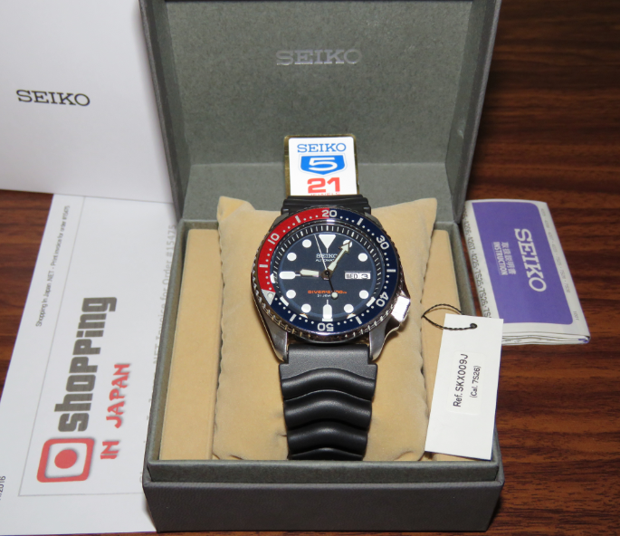 Seiko SKX009J / SKX009J1 Pepsi Dial Made In Japan Version Diver's