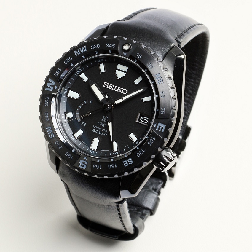 Seiko LX Prospex GMT Spring Drive Black Titanium SNR027 / SBDB023