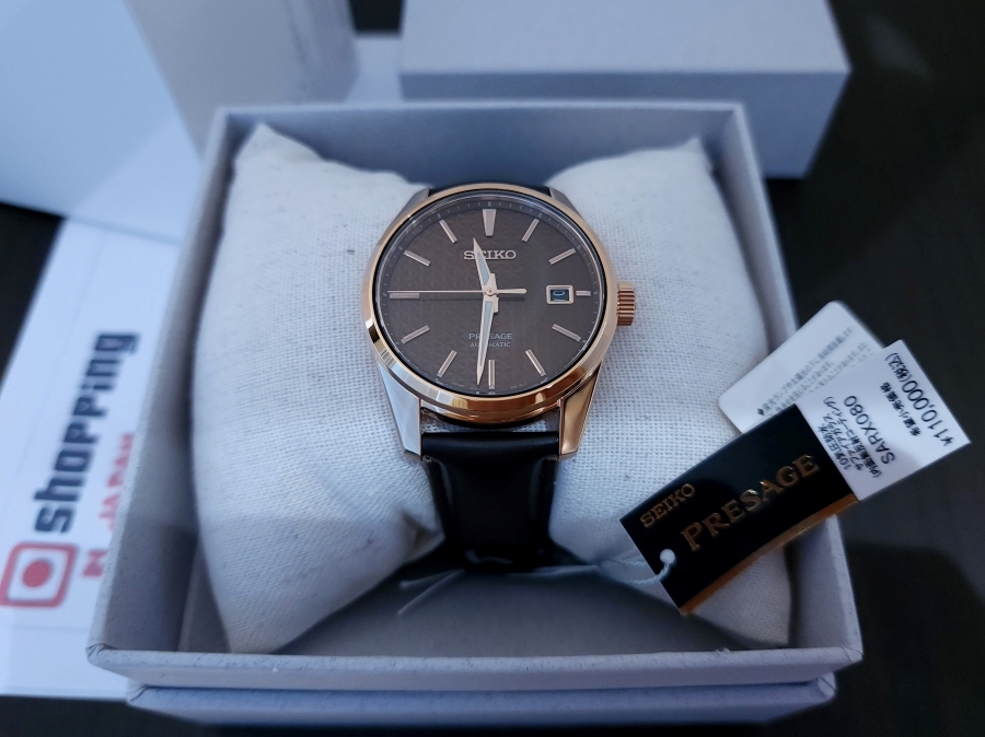 Seiko Presage Sharp Edged Series Rose Gold SARX080