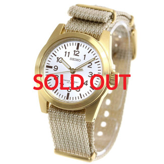 Seiko SUS Quartz Gold Military SCXP158 - Shopping In Japan Net
