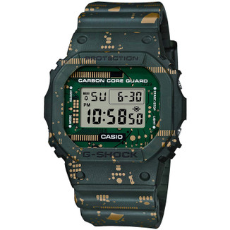 G-SHOCK DW-5600M-3JF カーキ CASIO Casio G-SHOCK DW-5600M-3JF Green Khaki and White Men's Alarm