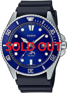 CASIO 腕時計 ダイバーウォッチ MDV-106B-2AW Casio Divers 200m MDV-106B-2AV Bill Gates Blue Dial - Shopping In