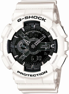 G-Shock Black and White GA-110GW-7A / GA-110GW-7ADR Digi-Ana