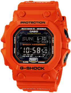 g shock orange blue
