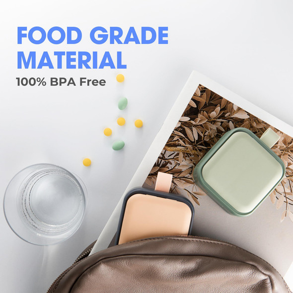 Travel Medicine Pill Organizer Small Pill Box for Purse Mini Pill Case