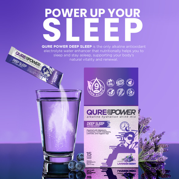 QURE Power Lavender Berry Sleep Support Stick (15 Pack)