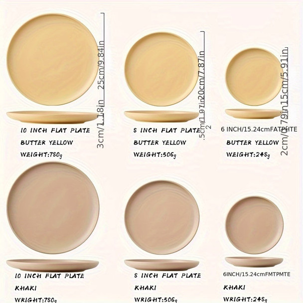 Nordic Style Ceramic Plate for Dining and Decor