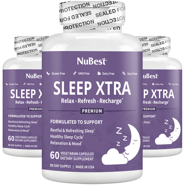 Sleep Xtra, Natural Non-Habit Forming Sleep Aid for Teens & Adults, 60