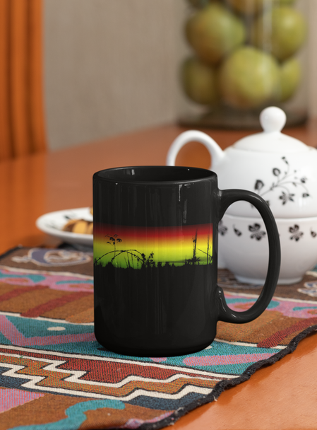 Tumbling Down Modern Abstract Sunset Pop Art Canvas Print