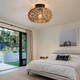 Boho Woven Hemp Ceiling Light Coastal Rustic Elegance