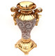 Ambrose Gold Plated Crystal Embellished Ceramic Vase (8.5 In. x 7.5