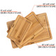 Wooden Cutting Boards for Kitchen with Juice Groove and Handles