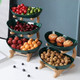 MultiLayer Bamboo Fruit Basket  Snack Tray Set