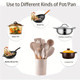 12Piece Grey Silicone Kitchen Utensil Set with Holder
