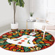 Seven Chakra Yoga Round Rug , Meditation Room Circle Carpet, Yoga Room