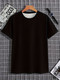 Men's Fashionable Casual Round Neck Pattern T-shirt With Exquisite