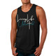 Mens Fitness Tank Top Graphic T-shirt Living Life Unlimited