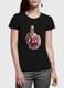 Women's Cotton I Love You Half Sleeves T-Shirt designed by artists, available in multiple colors by Breezoro