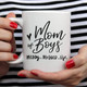 Mom Of Boys Coffee Mug, Messy. Blessed. Life.
