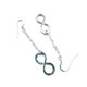 Sterling Silver Hammer Patterned Infinity Earrings