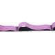 Elastic Yoga Straps With 9 Loops - Purple/Black