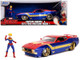 1973 Ford Mustang Mach 1 with Captain Marvel Diecast Figurine