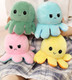 Reversible Flip Octopus Stuffed Plush Doll Soft