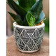 Geometric Art Concrete Flower Pot