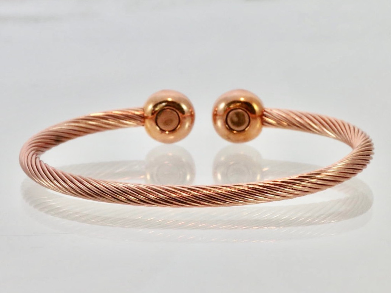 Indian Hand Crafted Copper Wrist Bracelet Copper Magnetic Therapy Bangle  for Arthritis & Joint at Rs 95/piece in Moradabad