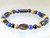 Magnetic bracelet made with triple strength magnetic Hematite combined with Picture Jasper and Sodalite gemstones