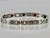This stainless steel mineral & magnet bracelet has 1/4" wide x 3/8" long links with 18 alternating pieces of Neodymium magnets, Germanium, Infra-Red and Anion negative ion in a 7 3/4" length