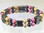 Magnetic bracelet made with triple strength magnetic Hematite combined with Picture Jasper and Rhodonite gemstones