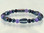 Magnetic bracelet with triple strength magnetic Hematite, Amethyst and Garnet