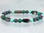 Magnetic Bracelet made with triple strength magnetic Hematite combined with Lapis Lazuli Phoenix and Turquoise