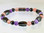 Magnetic Bracelet with triple strength magnetic Hematite, Amethyst & Rose Quartz