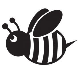 Dovetails Vintage Big Bee Stencil - A4 Size (Image 165x230mm) For Painting, Crafting & Sign Making-490753