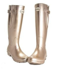 rose gold hunter boots