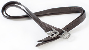 Cameo Anti Stretch Stirrup Leathers Black / Brown
