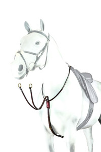 Equipe Running Martingale with Window Patent BP16 Black