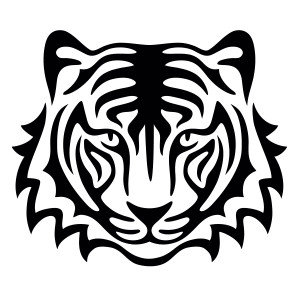 Glamourati Tiger Stencil 