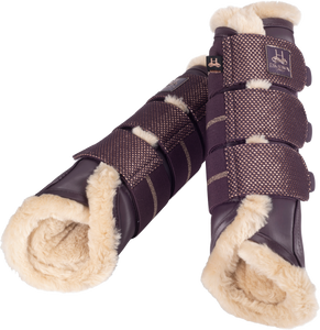 Eskadron Fauxfur Softslate Tendon Boots Purple Glitter Eskadron Fauxfur Softslate Tendon Boots Purple Glitter