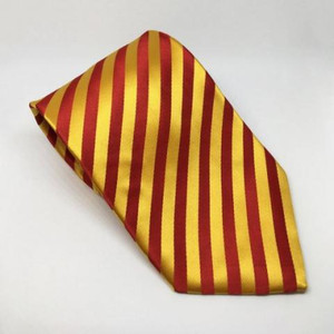Equetech Stripe Broad Show Tie Red/Gold Equetech Stripe Broad Show Tie Red/Gold