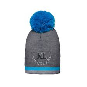 Kingsland Valdez Knitted Hat Charcoal Melange/Blue 