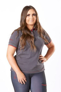 Firefoot Crofton Polo Shirt Red/Grey Firefoot Crofton Polo Shirt Red/Grey