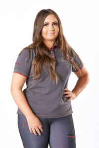 Firefoot Crofton Polo Childs Shirt Red/Grey Firefoot Crofton Polo Childs Shirt Red/Grey