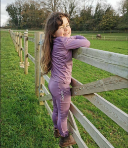 Cameo Core Childs Baselayer Top Lilac Cameo Core Childs Baselayer Top Lilac
