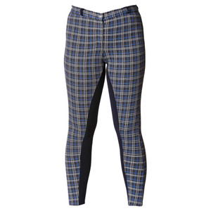 Firefoot Farsley Checked Kids Breeches Navy Blue Firefoot Farsley Checked Kids Breeches Navy Blue