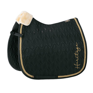 Eskadron Heritage Glossy Peacock Saddle Cloth Dressage Antique Green Eskadron Heritage Glossy Peacock Saddle Cloth Dressage Antique Green