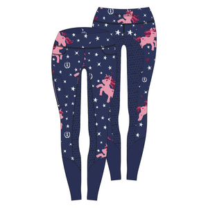 Imperial Riding Unicorn Childs Sparkle Riding Full Grip Tights Imperial Riding Unicorn Childs Sparkle Riding Full Grip Tights