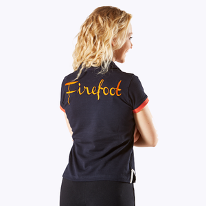 Firefoot Childs Polo Top Shirt Navy/Orange Firefoot Childs Polo Top Shirt Navy/Orange